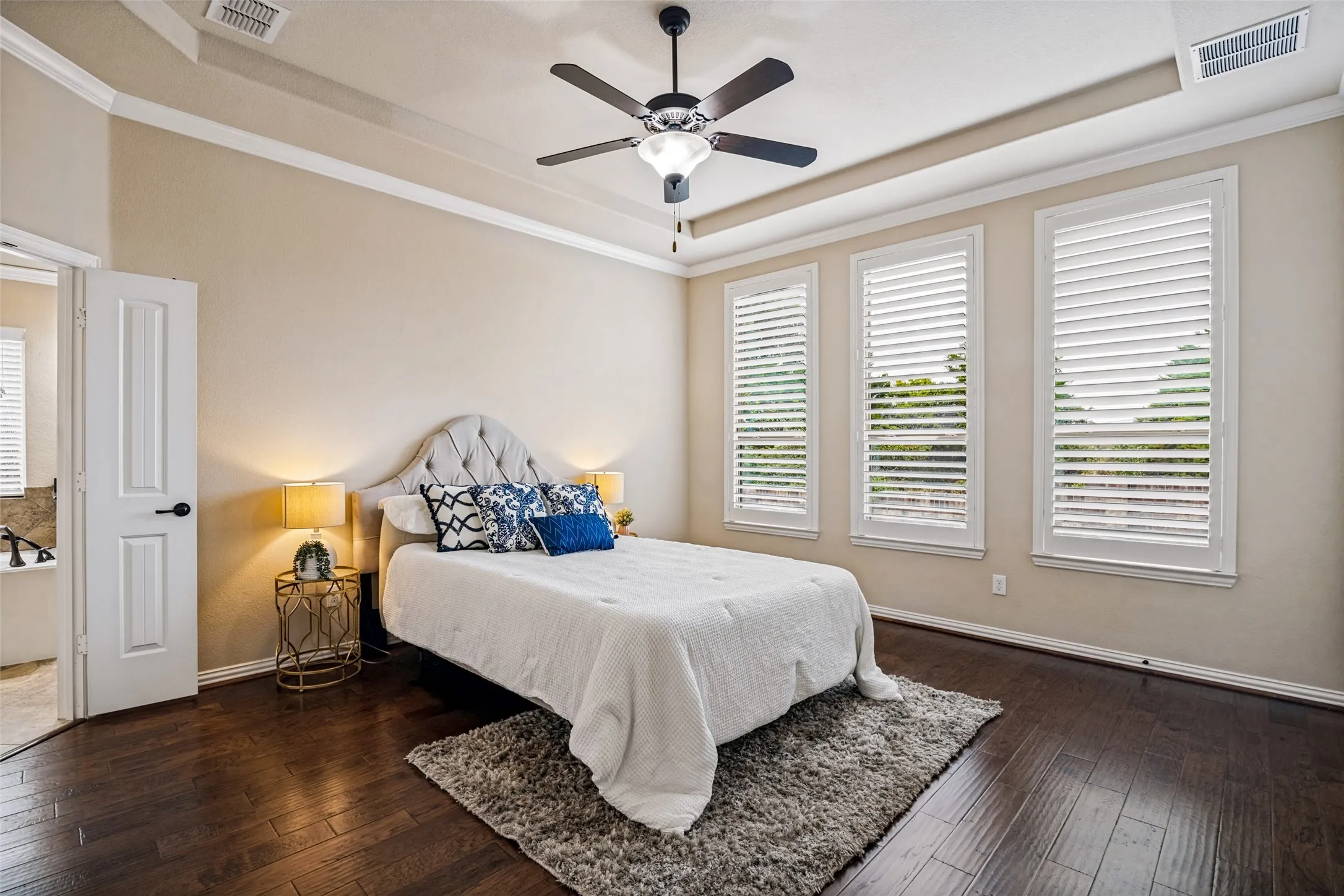 Guest BR 2 with walk in Closet and ceiling fan