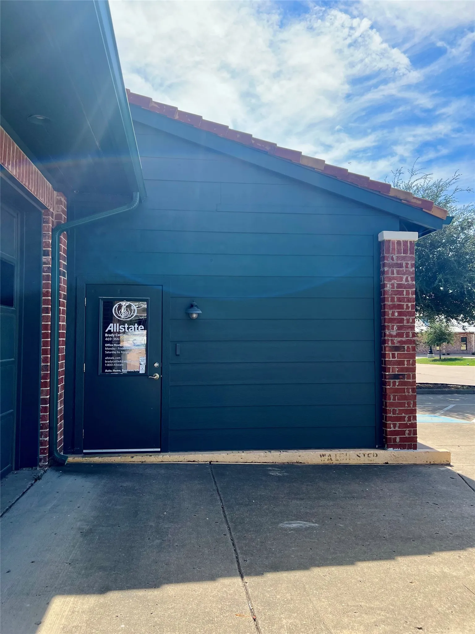Brick and siding exterior with concrete tile roof
