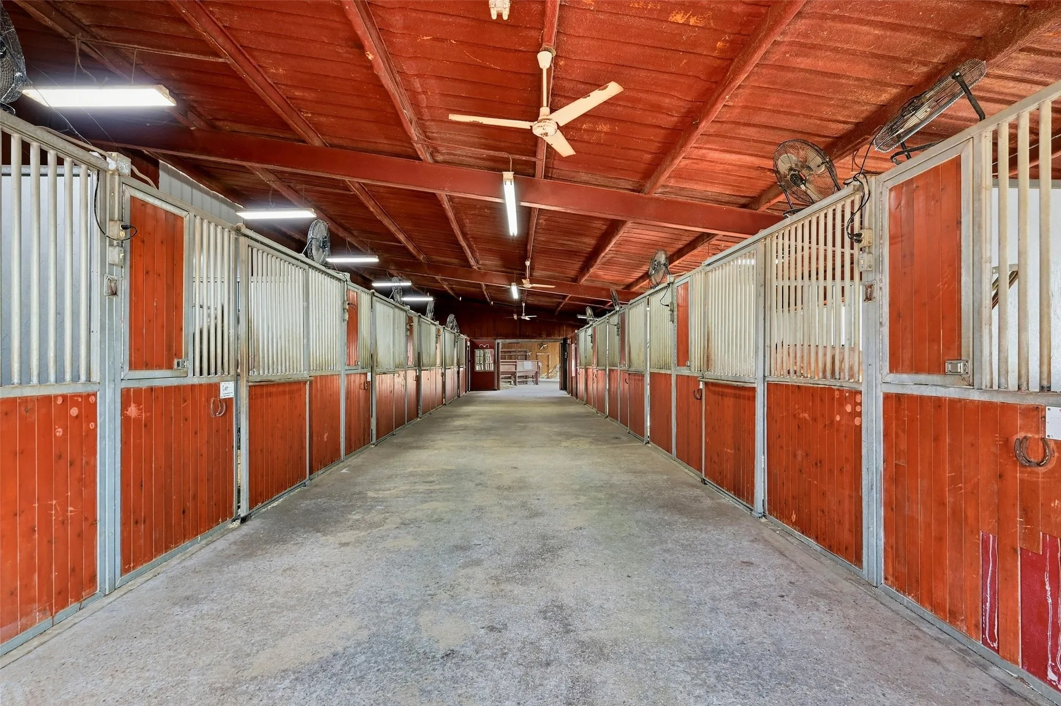 One of the stall alley ways.