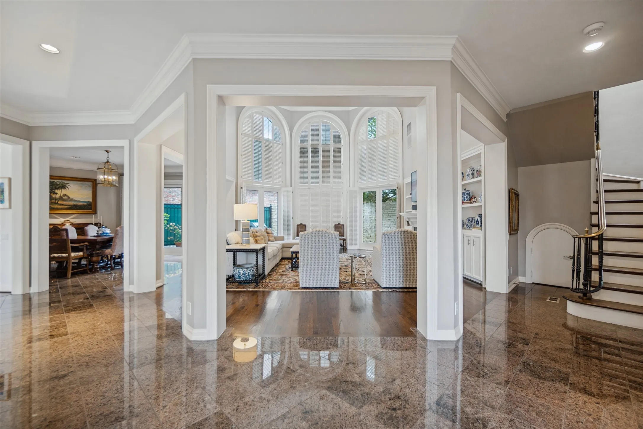 View from entrance foyer