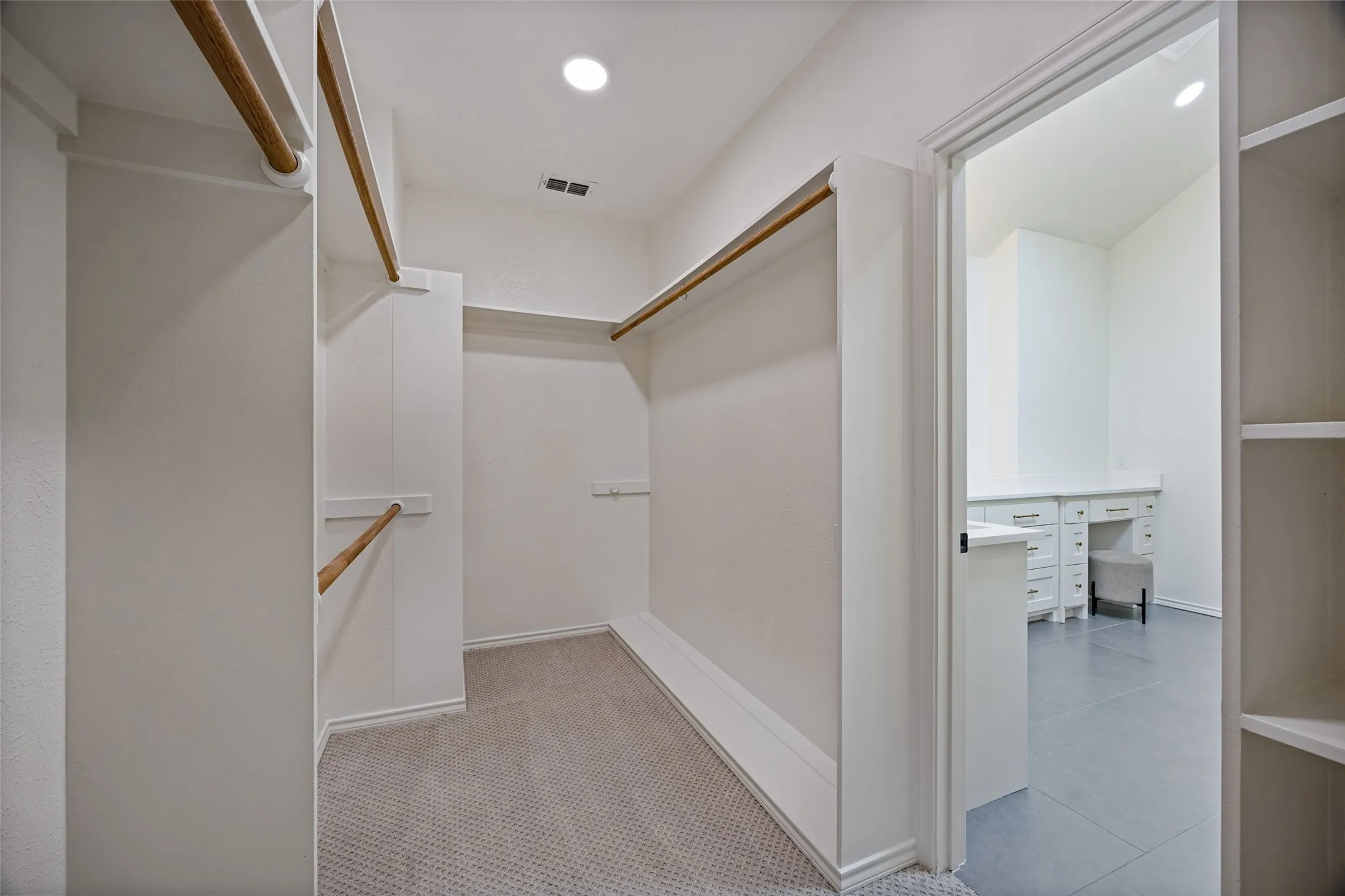 Primary closet