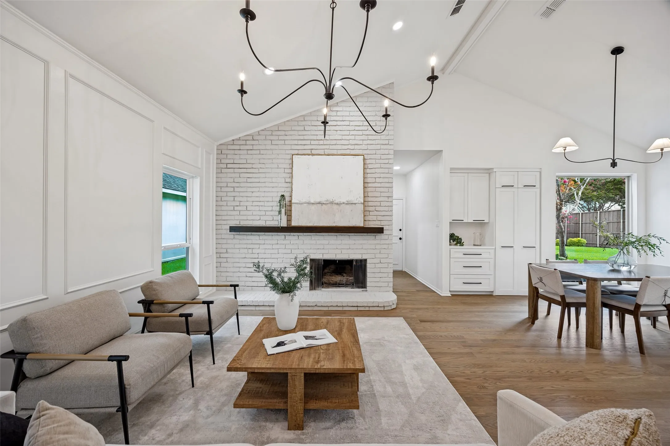 Second living room off kitchen