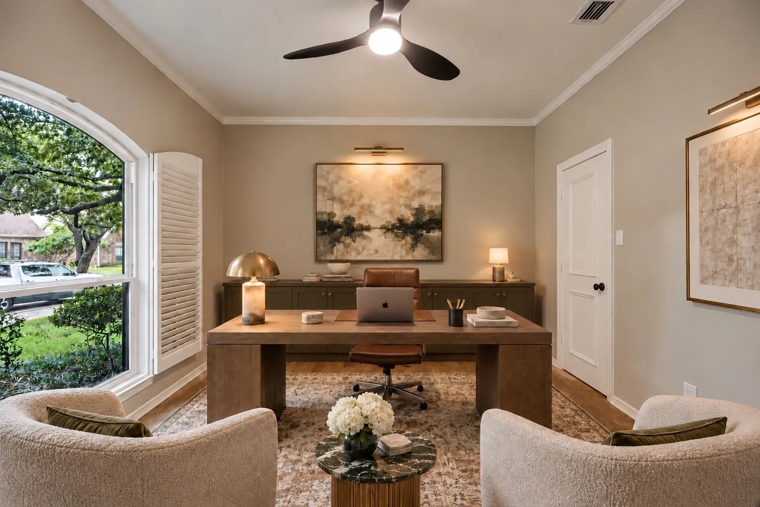 **Virtually Staged to show option to use this room as home-office
