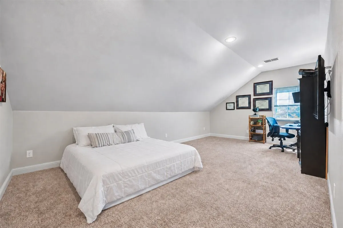 Upstairs game room