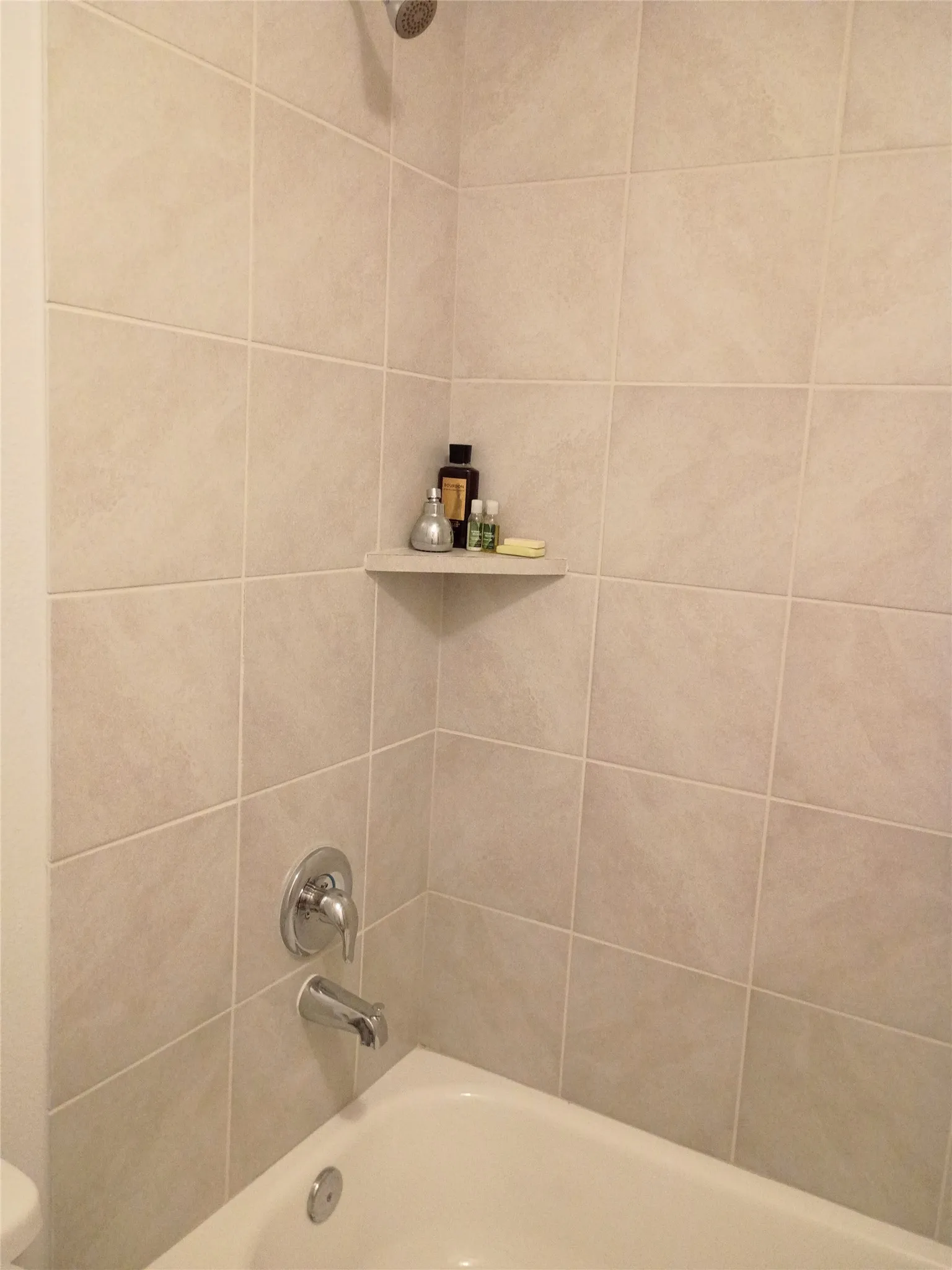 Guest bath tub with shower