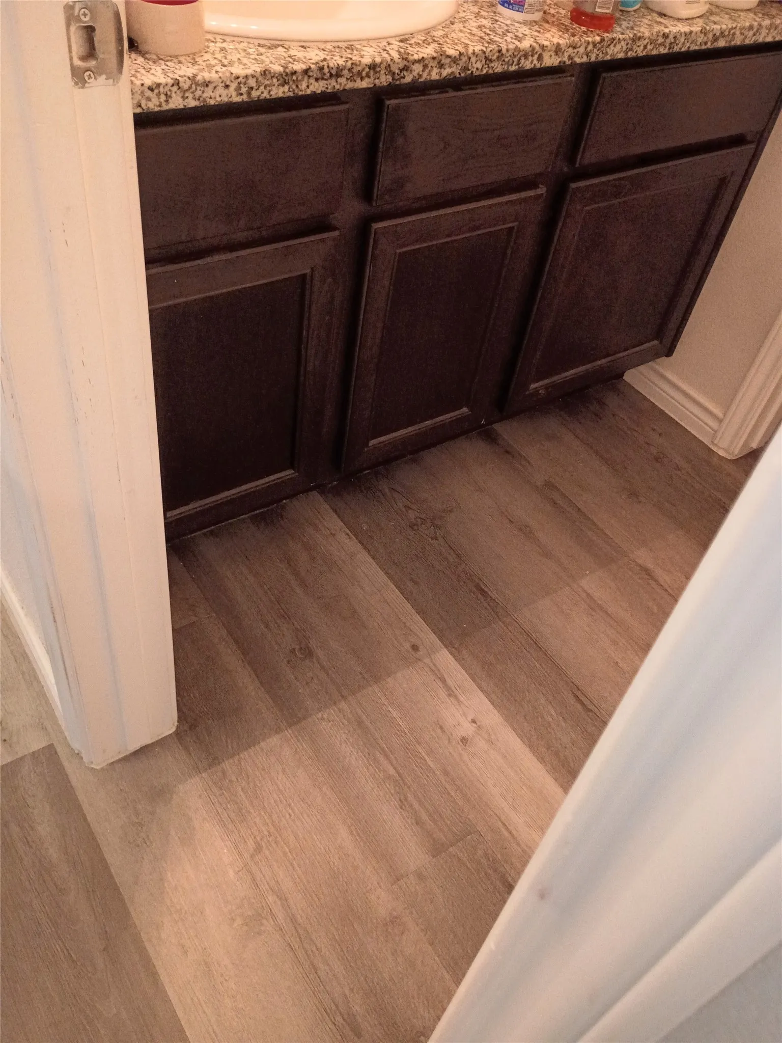 Guest bath vanity area, couldn't get a better angle