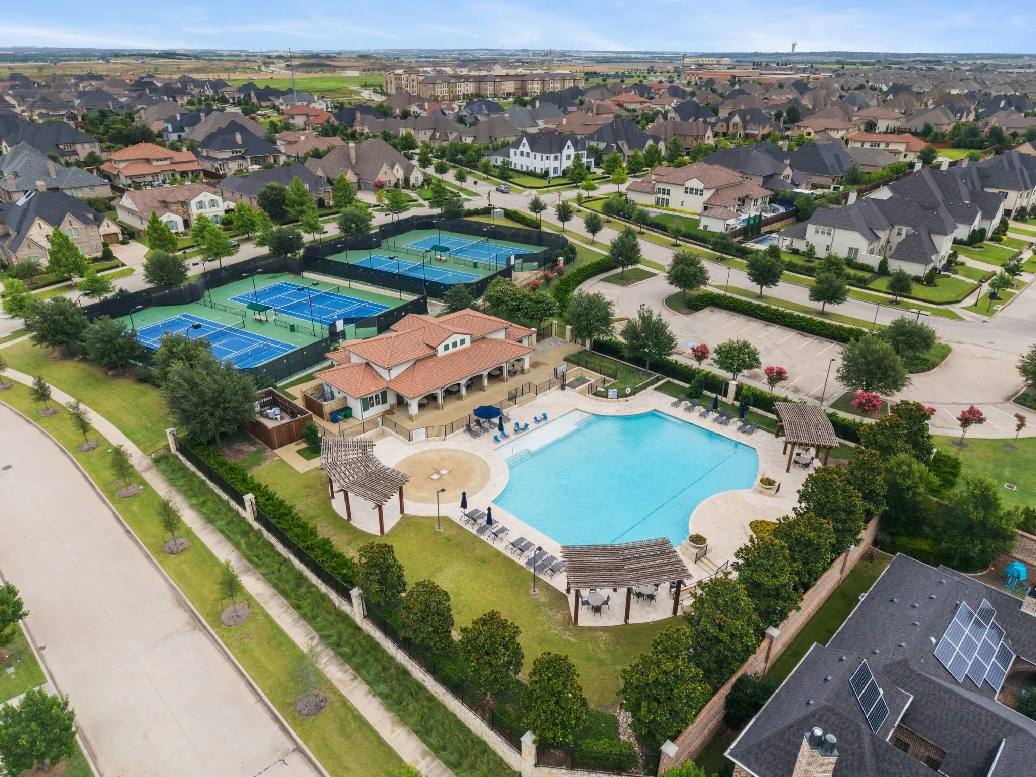 Community Pool and Tennis / Pickleball Courts / Hiking and Biking Trails / Water Fountains.