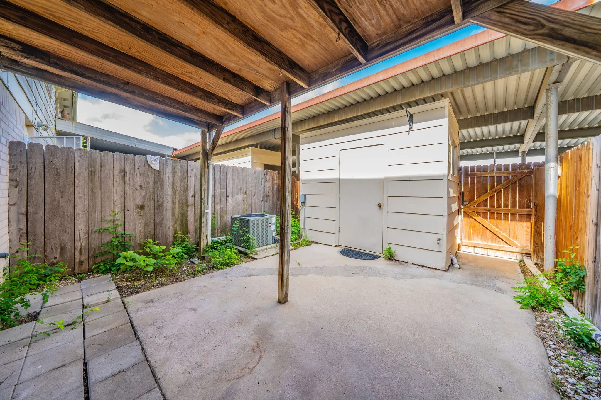 Patio. Covered and open. Fenced yard