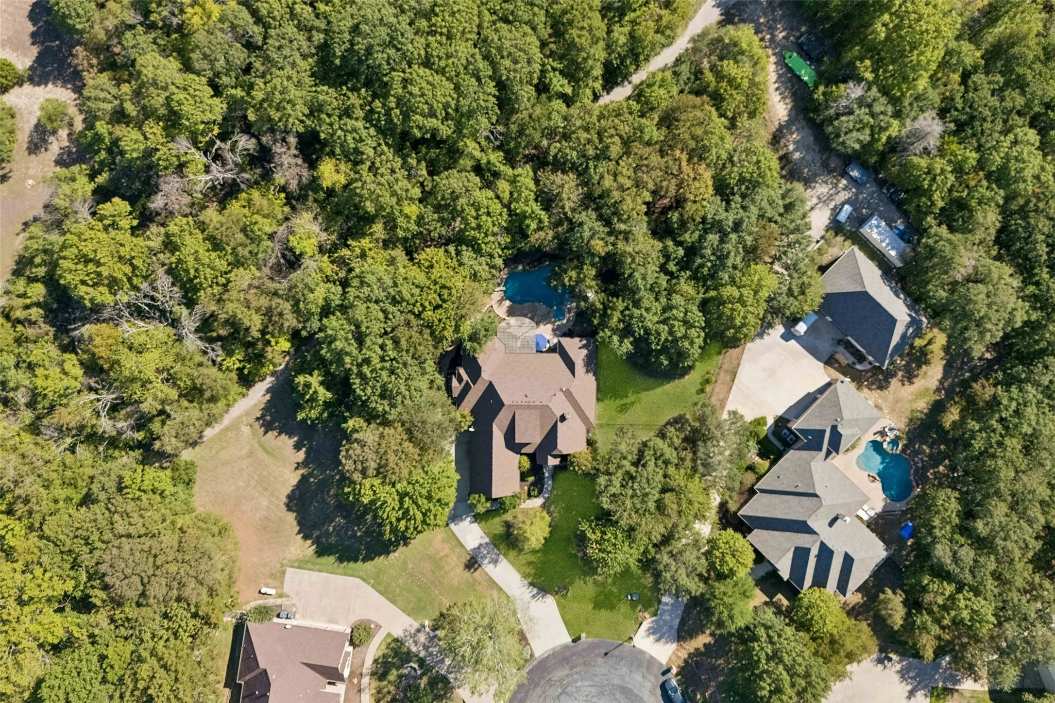 A bird's eye view of this amazing property