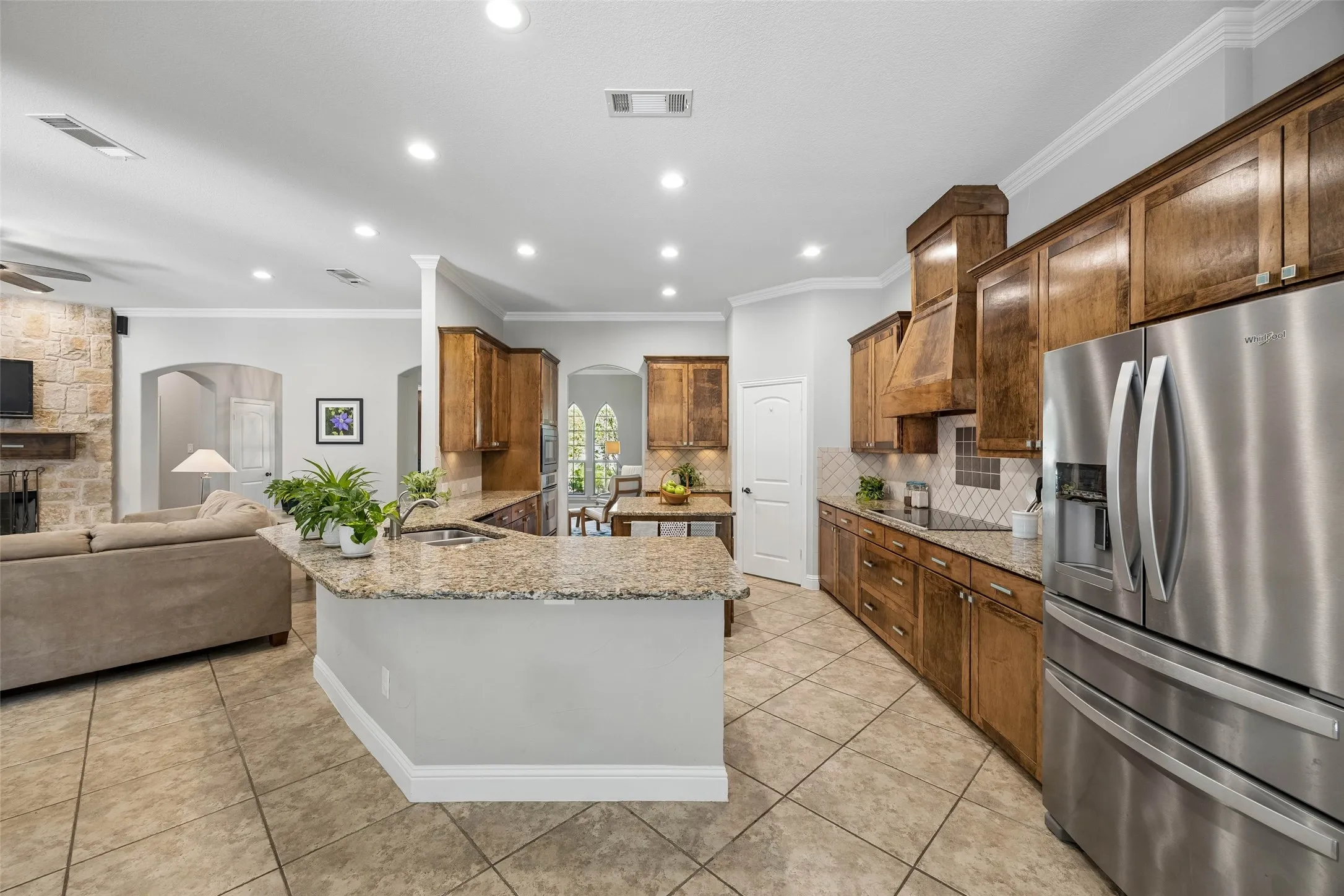 This kitchen was built for entertaining!