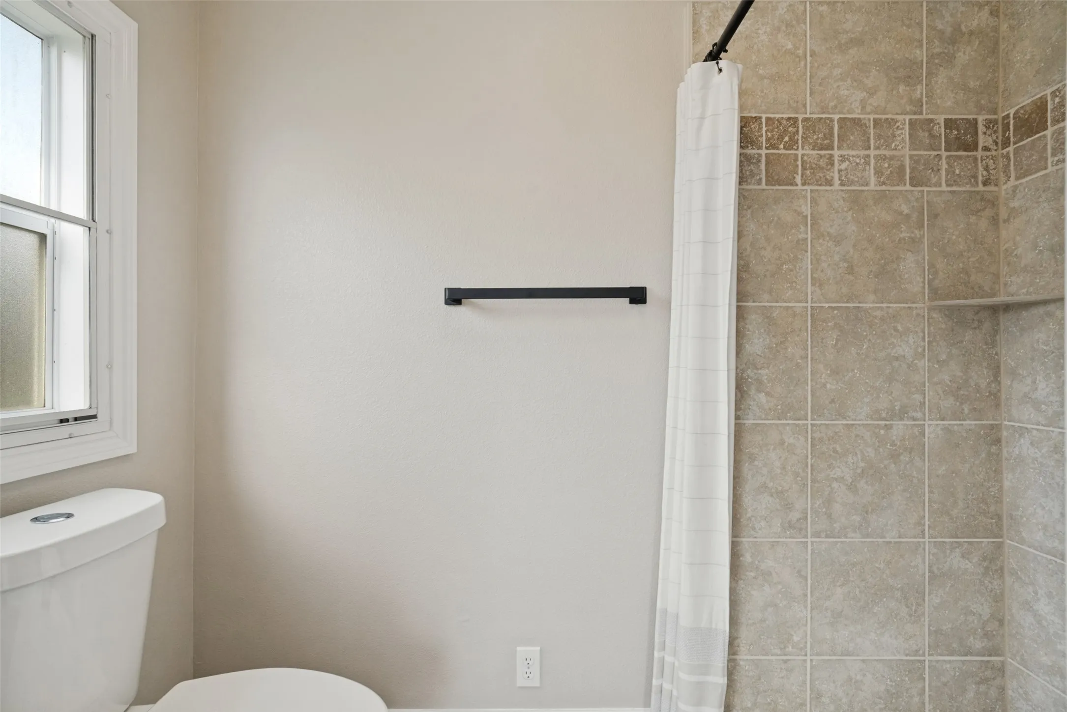 Tiled shower