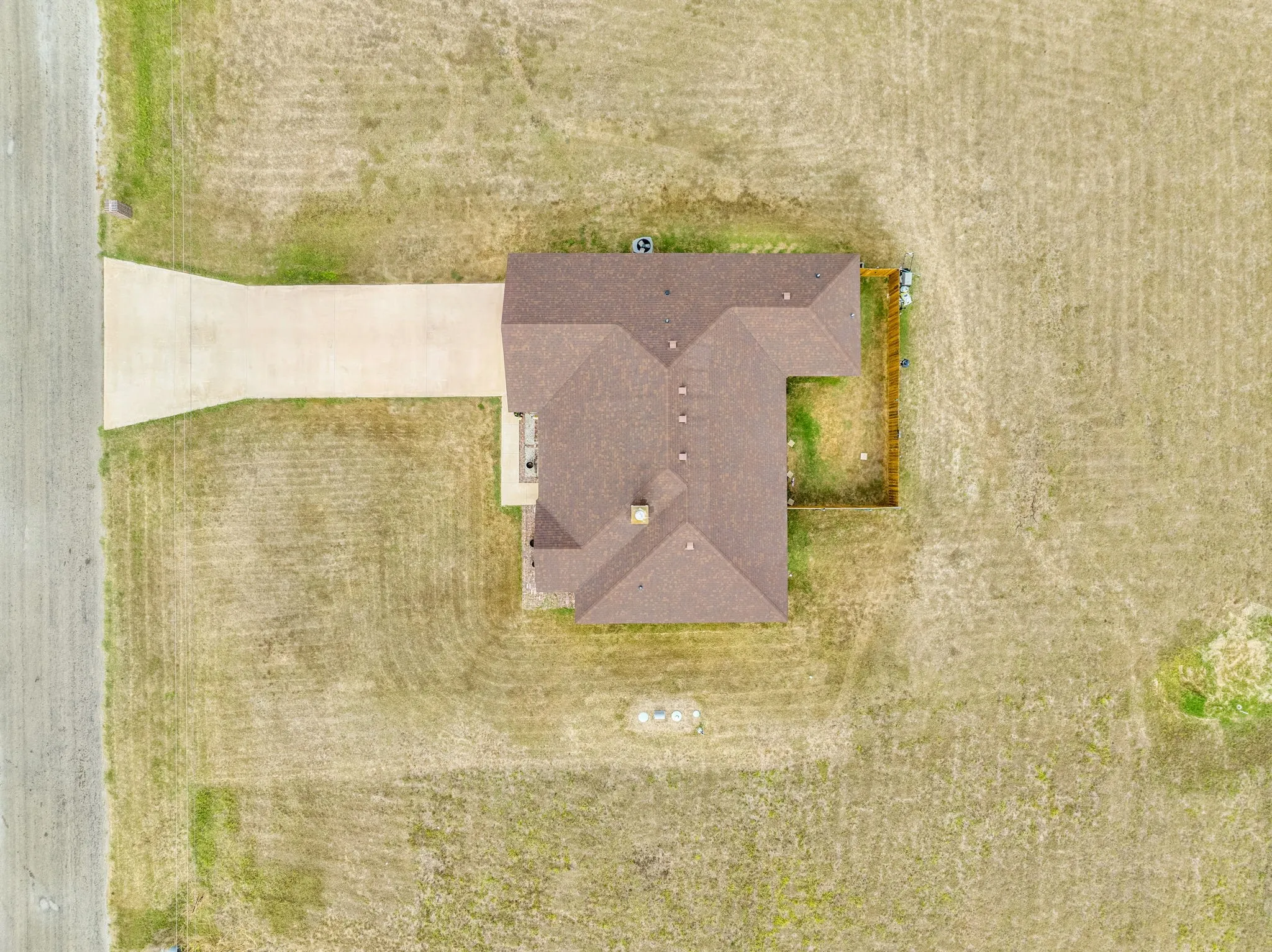 Drone overhead view of the lot