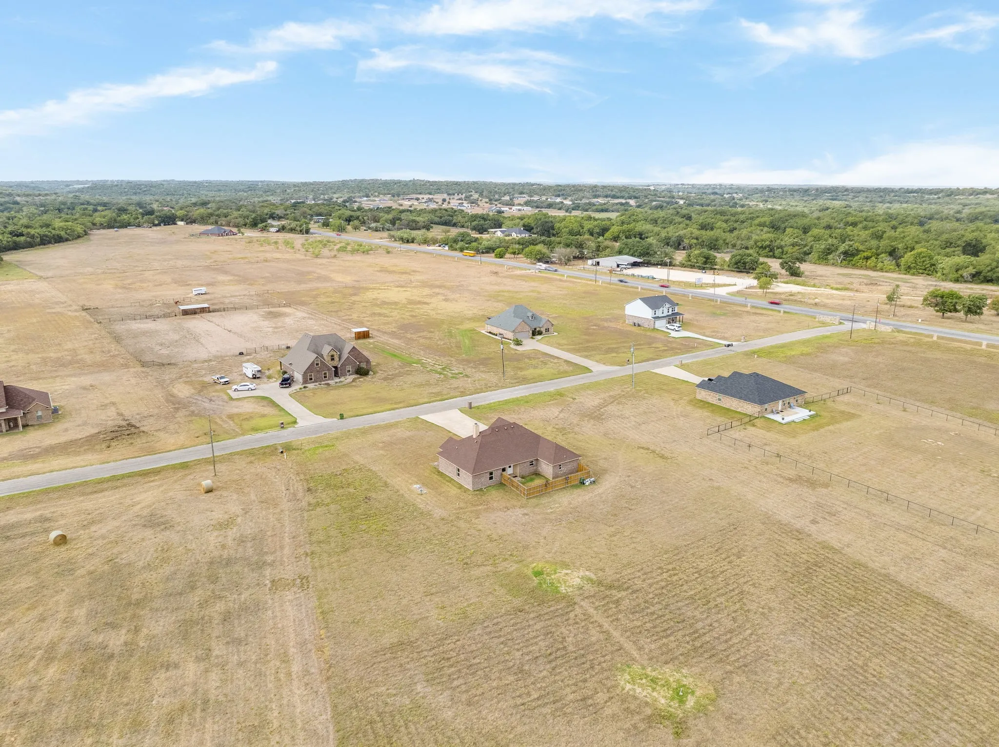 Drone view of the neighborhood