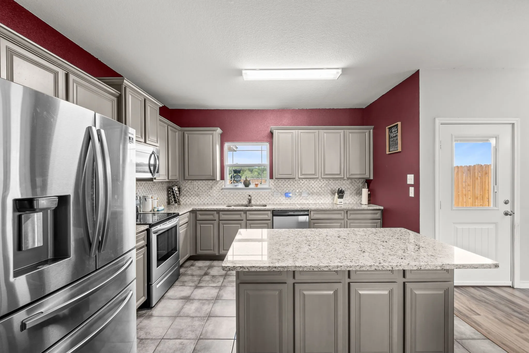 Kitchen with stainless appliances