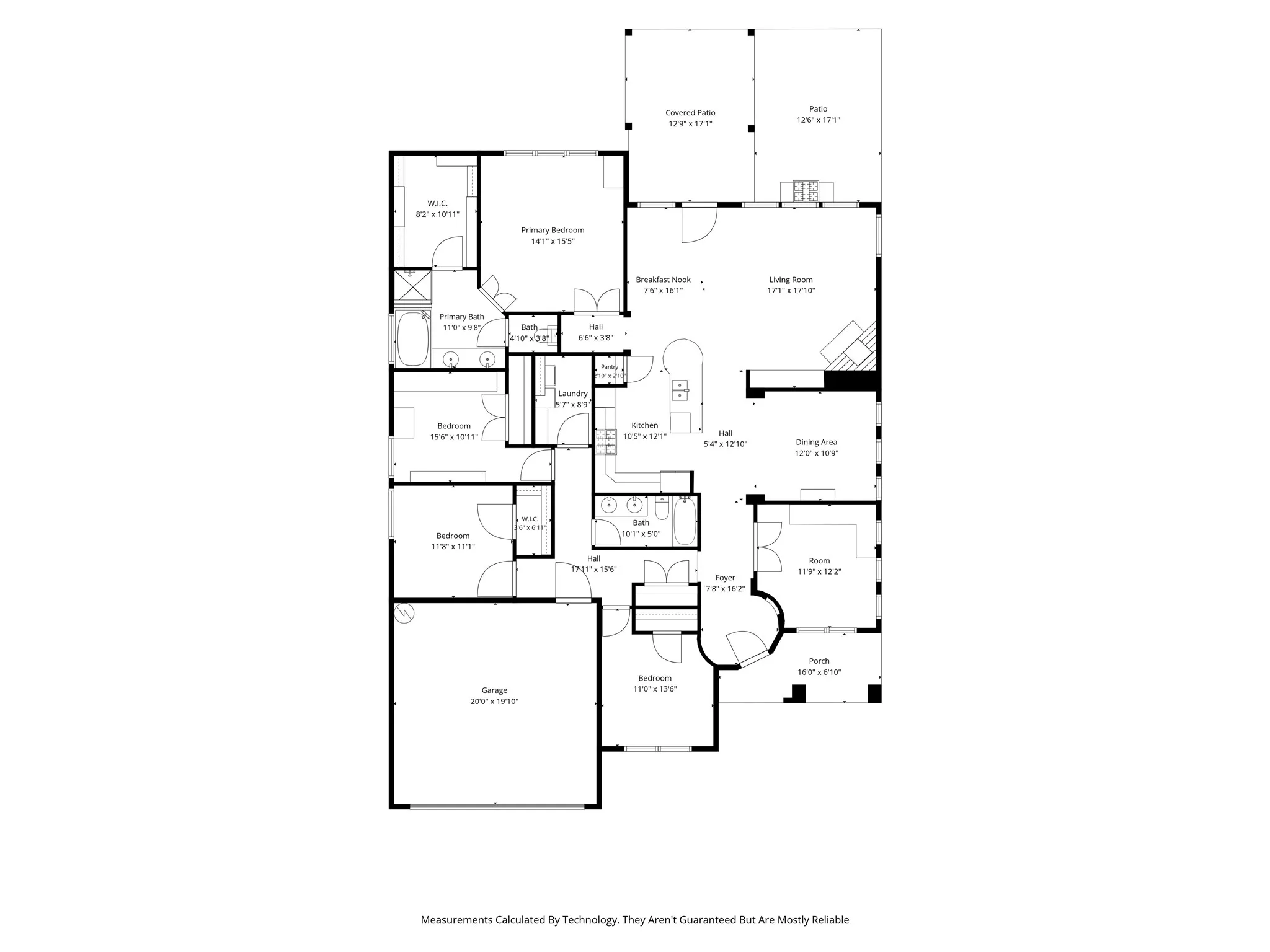 Floor Plan with deminsions.