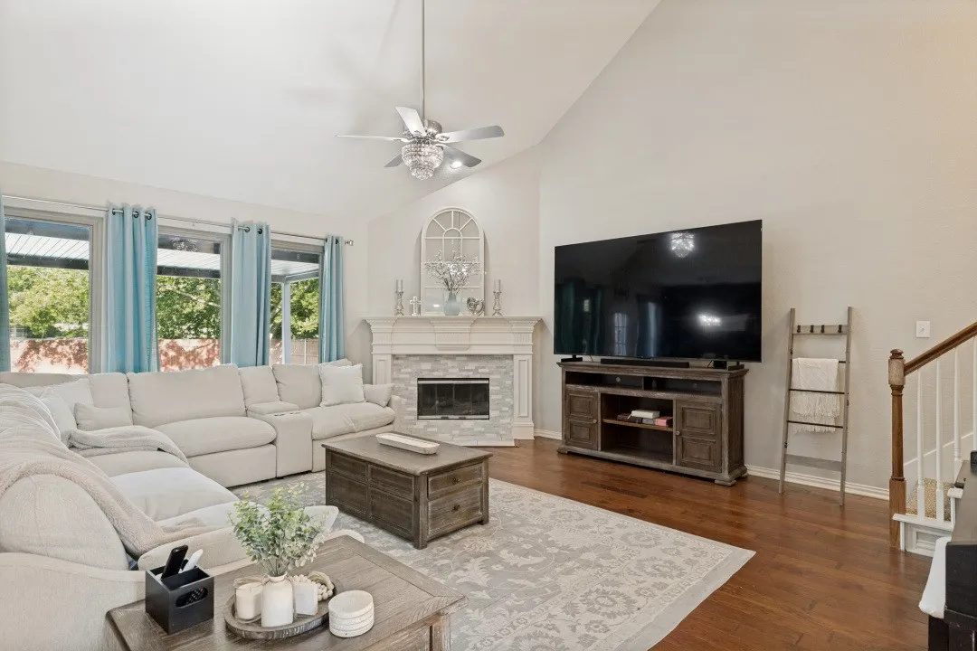 Inside, thoughtful living spaces provide flexibility for working from home, hosting guests, or simply enjoying time together.