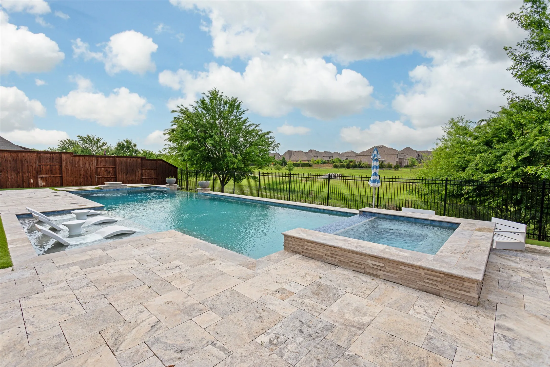 multi level pool deck