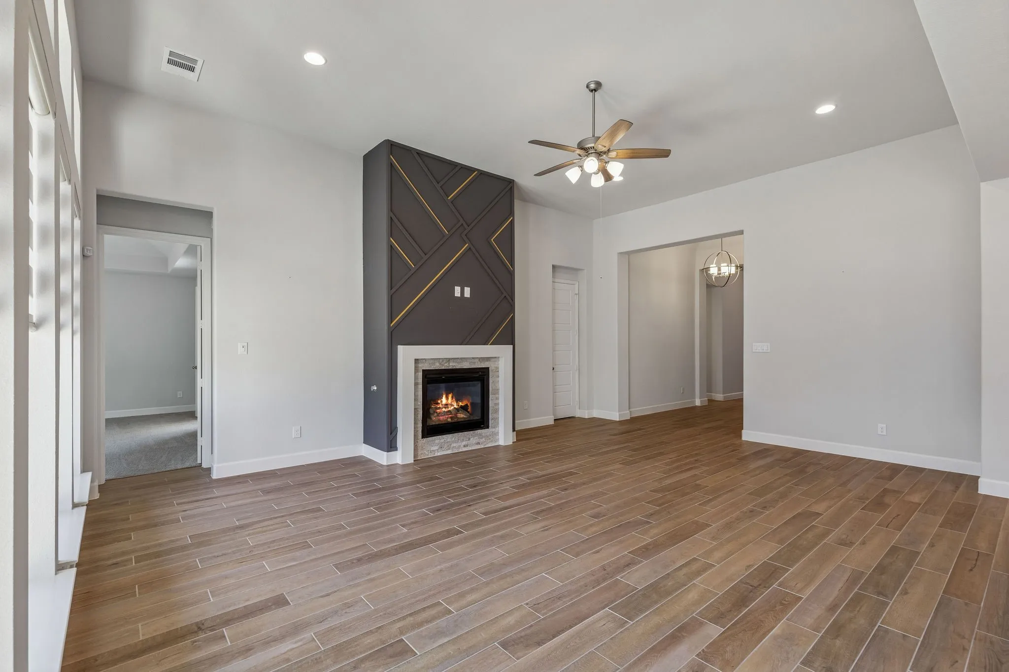 Living Room with Gas Fireplace