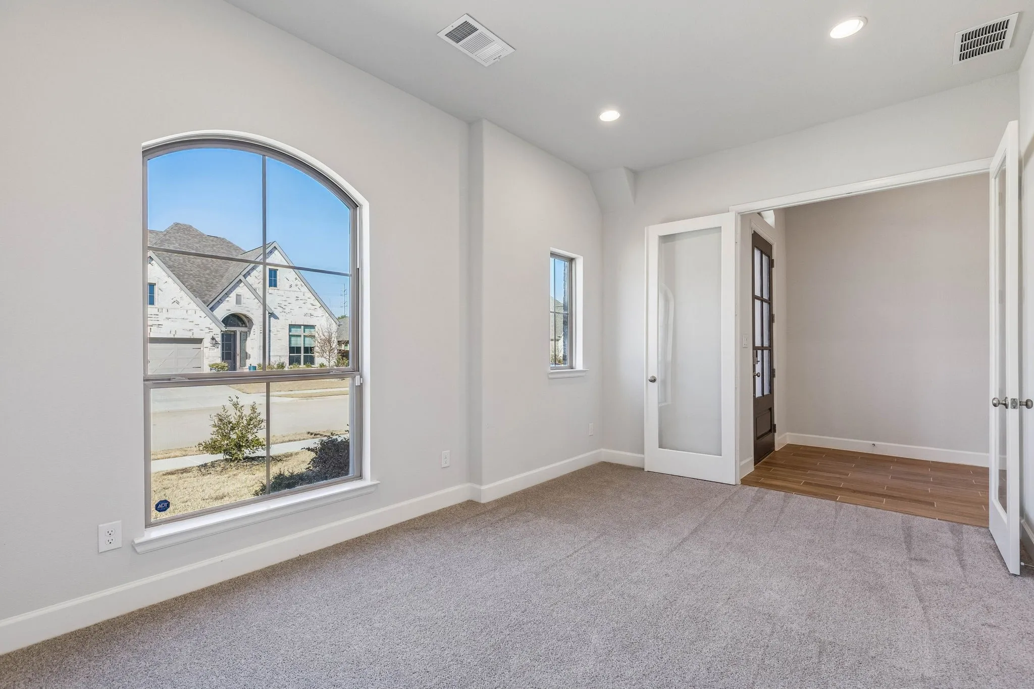 Home Office with French Doors