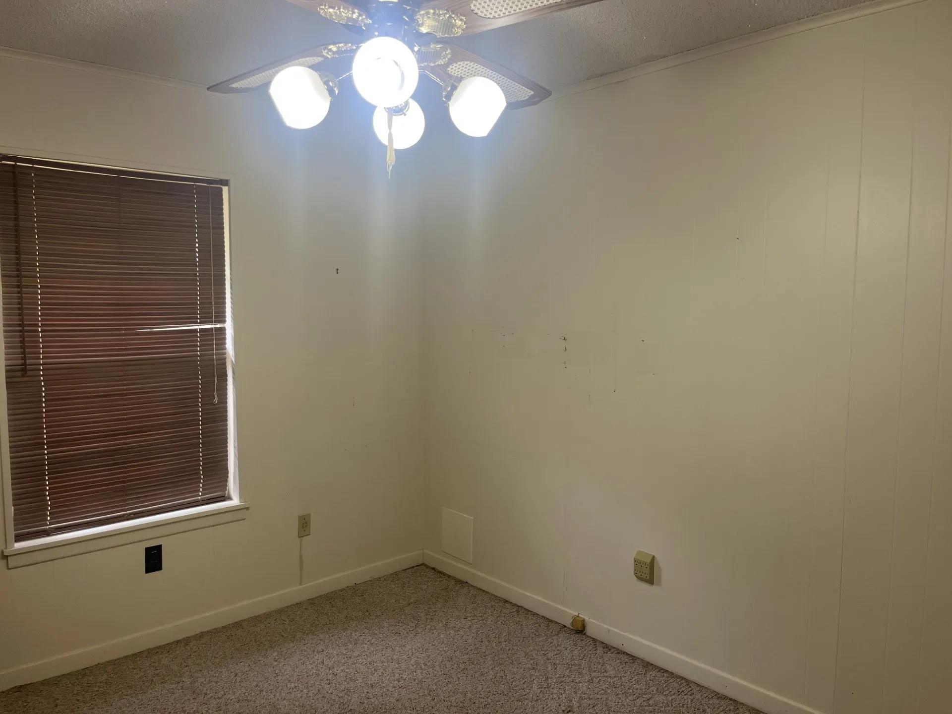 Ceiling fan with integrated lighting