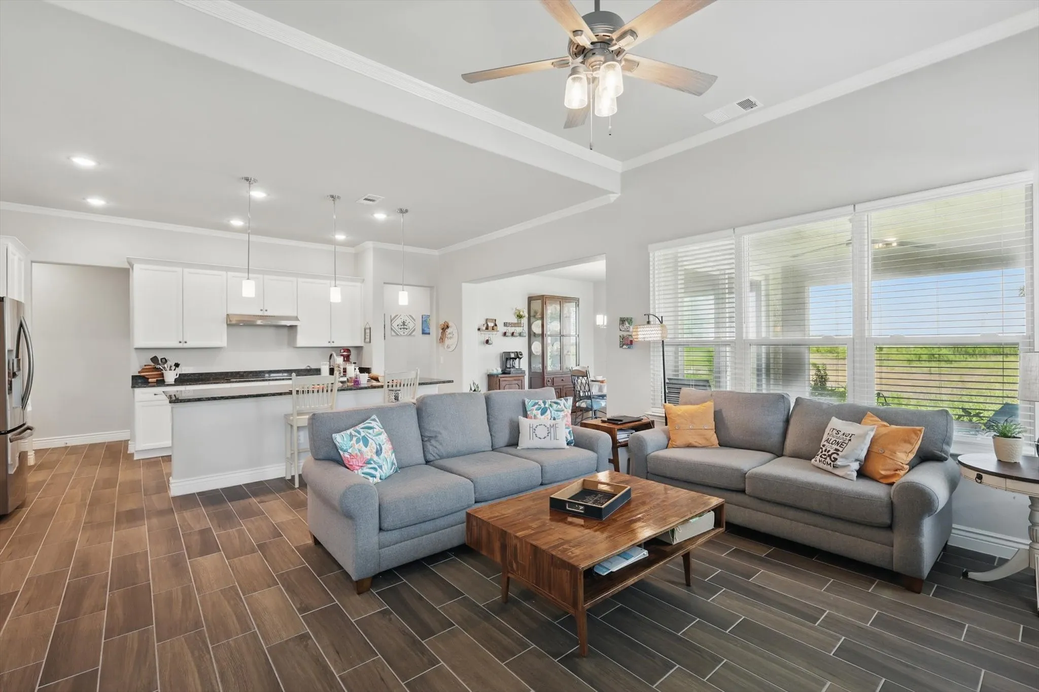 Open living room