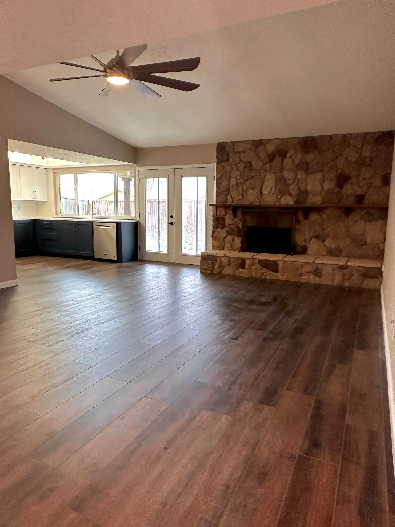 Open kitchen and family room
