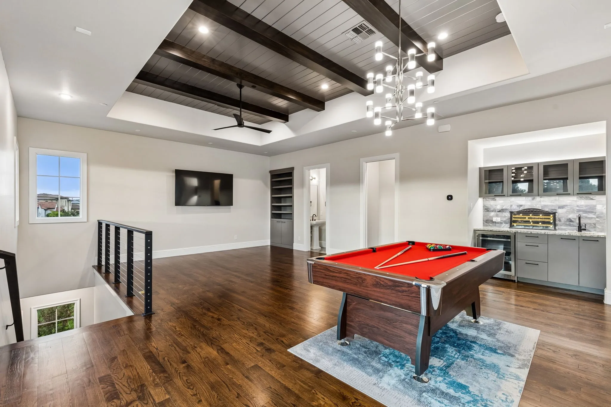 Private "Mancave" with Bar and 1/2 Bath