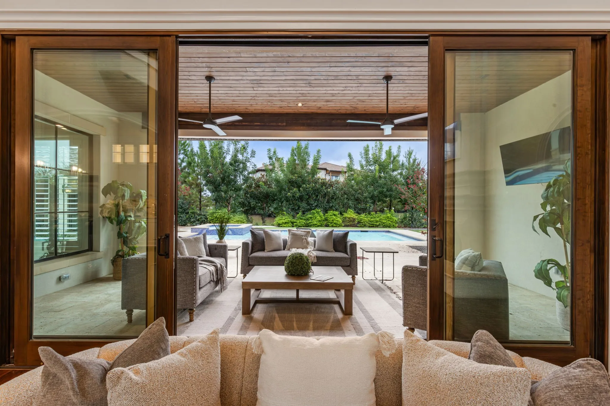 Great View to Patio and Pool Area.