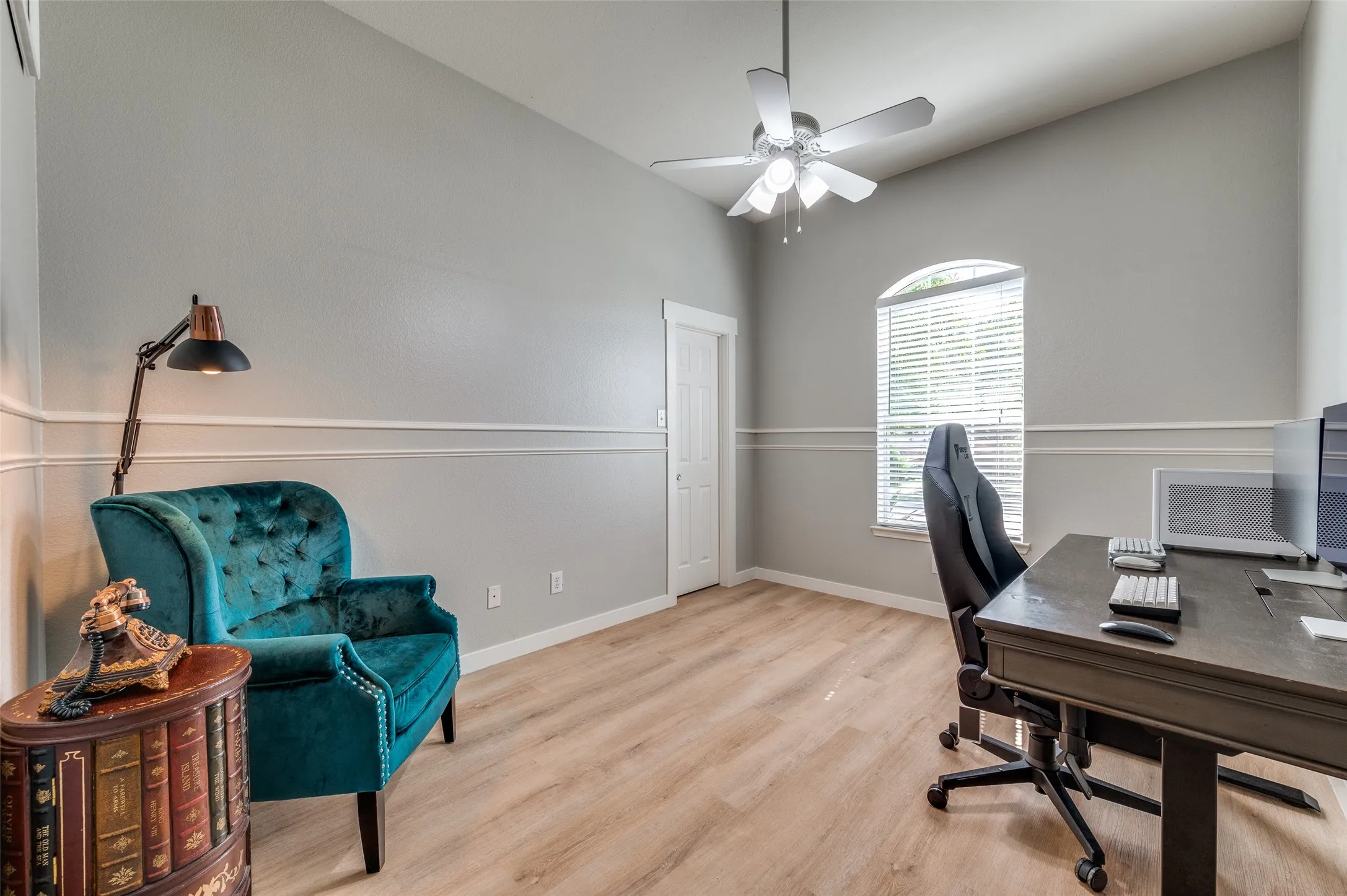 Front Bedroom with Walk-In Closet currently being used as Office.