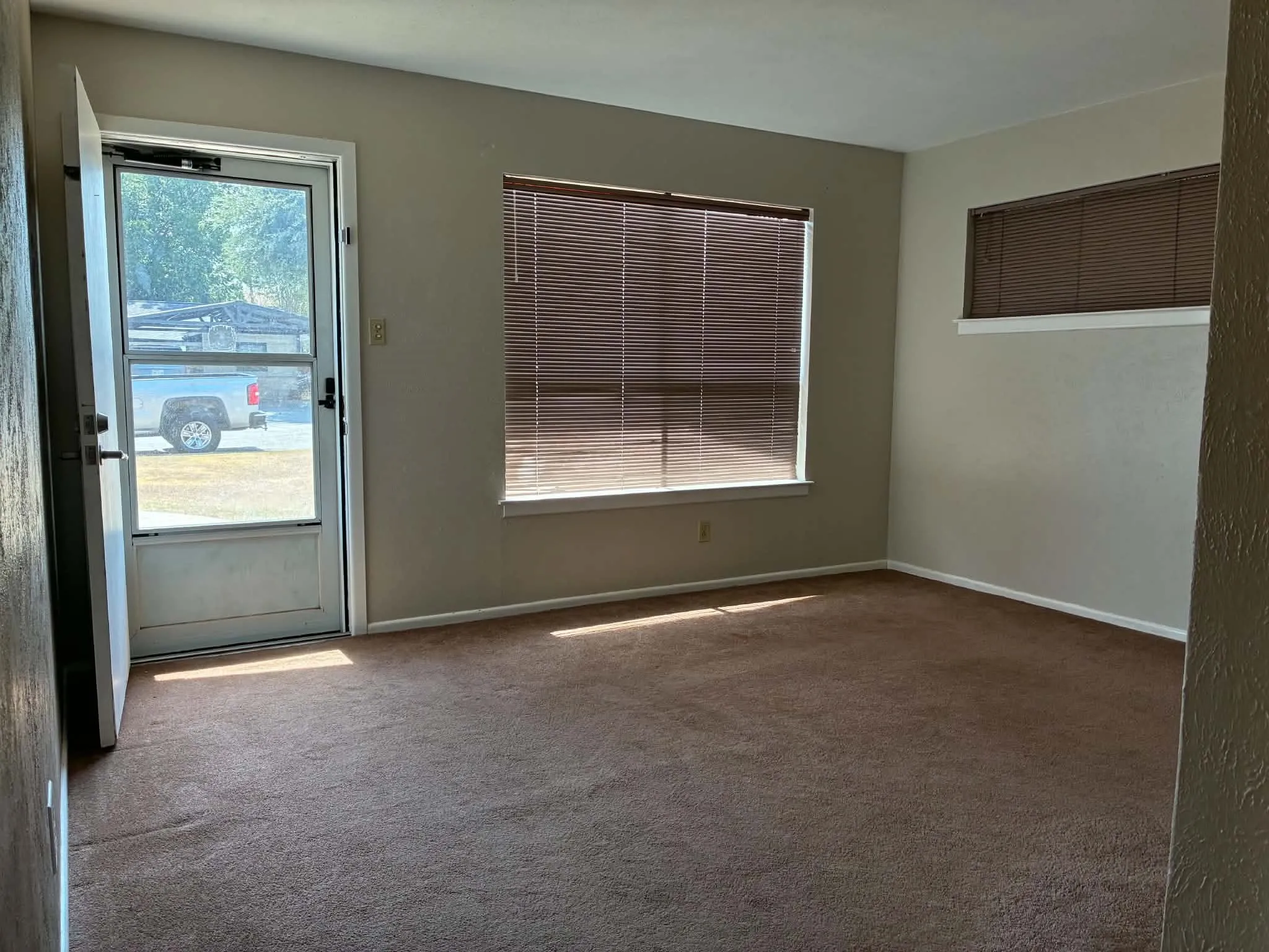 entry and living room