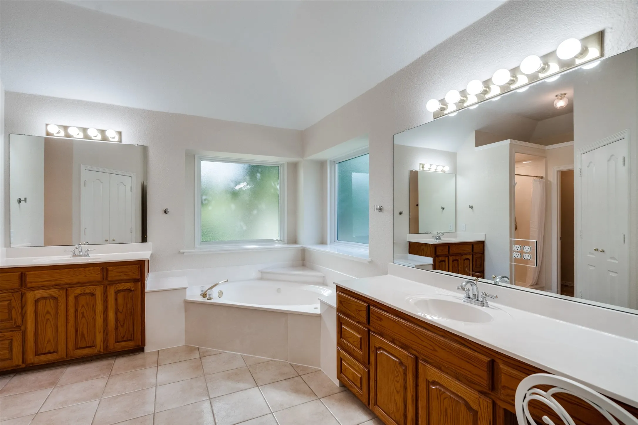 Primary Bath with tub and separate shower