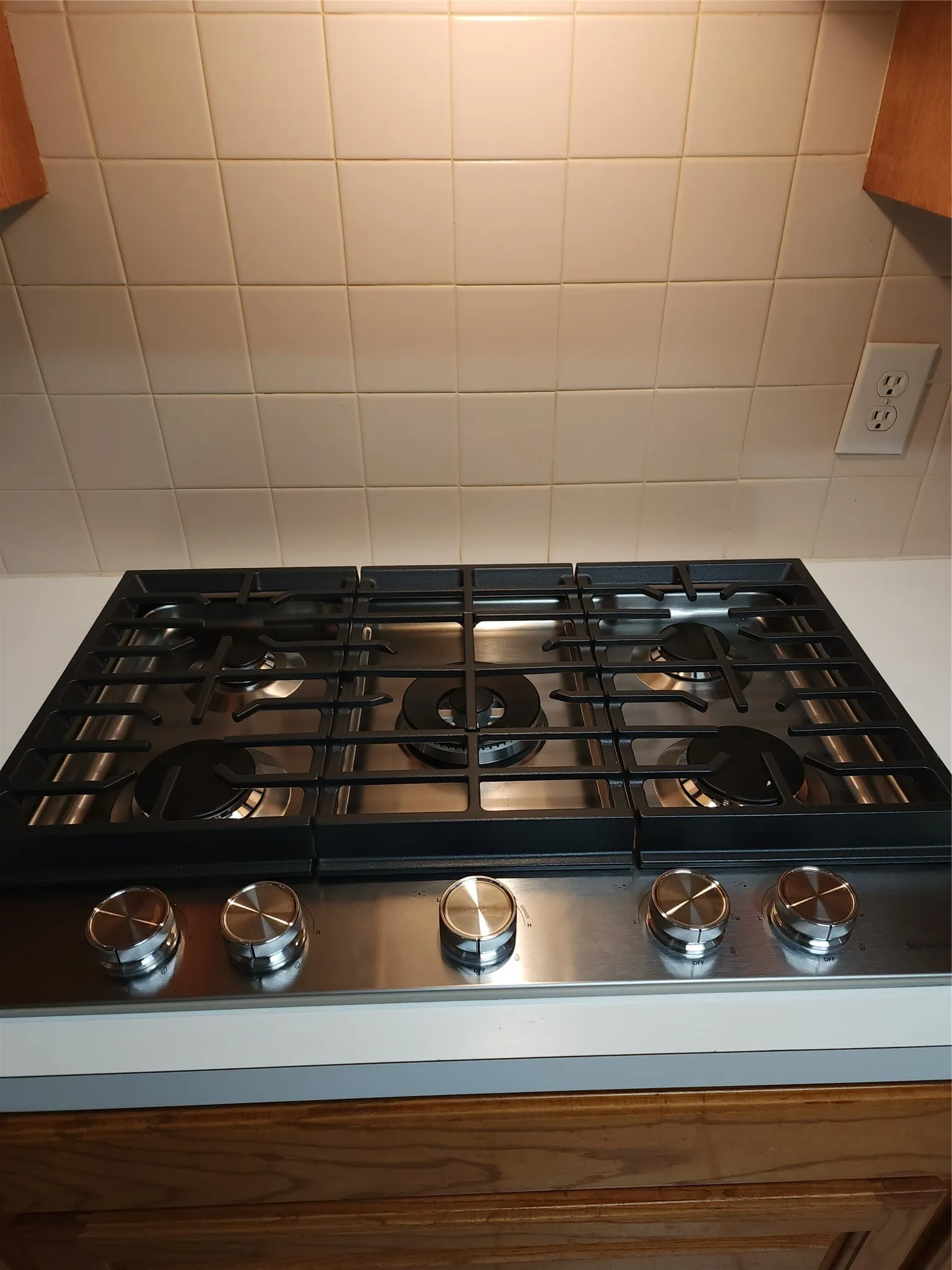 Updated gas stove top