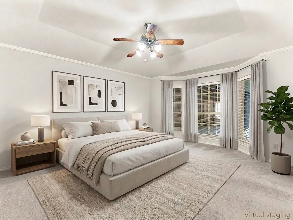 Another view of the spacious primary bedroom