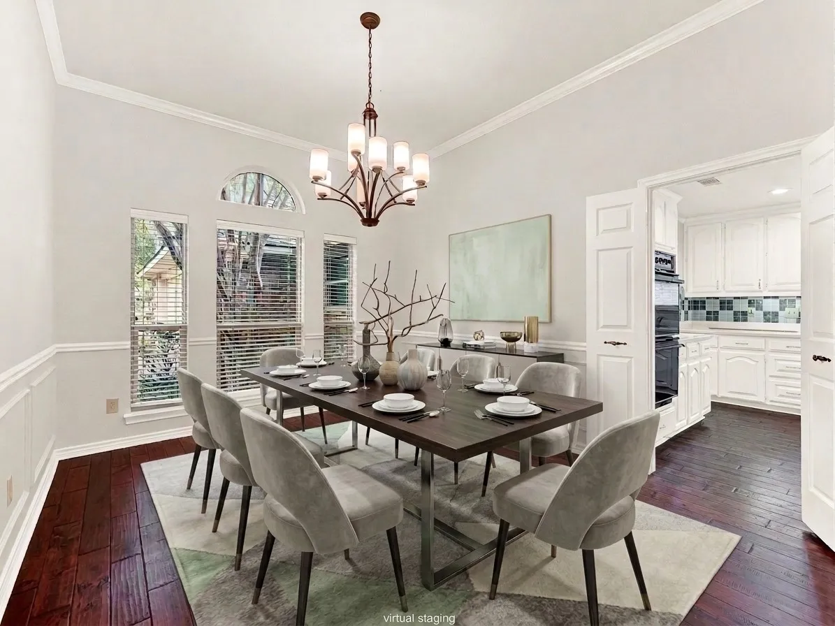 Dedicated formal dining room with easy access to the kitchen