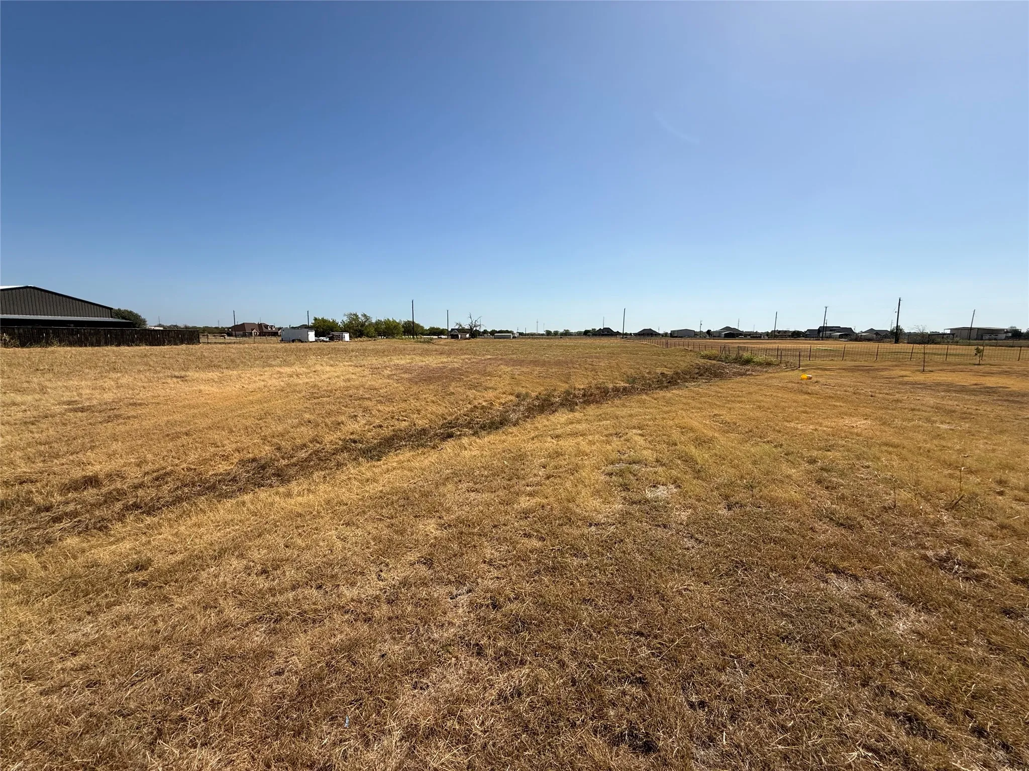 Expansive undeveloped land with a clear, open sky above