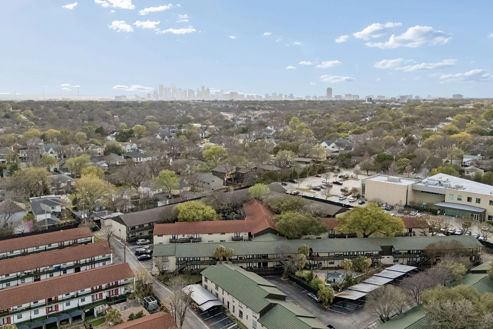 Ariel View near White Rock Lake and all that it has to offer located in Lakewood.