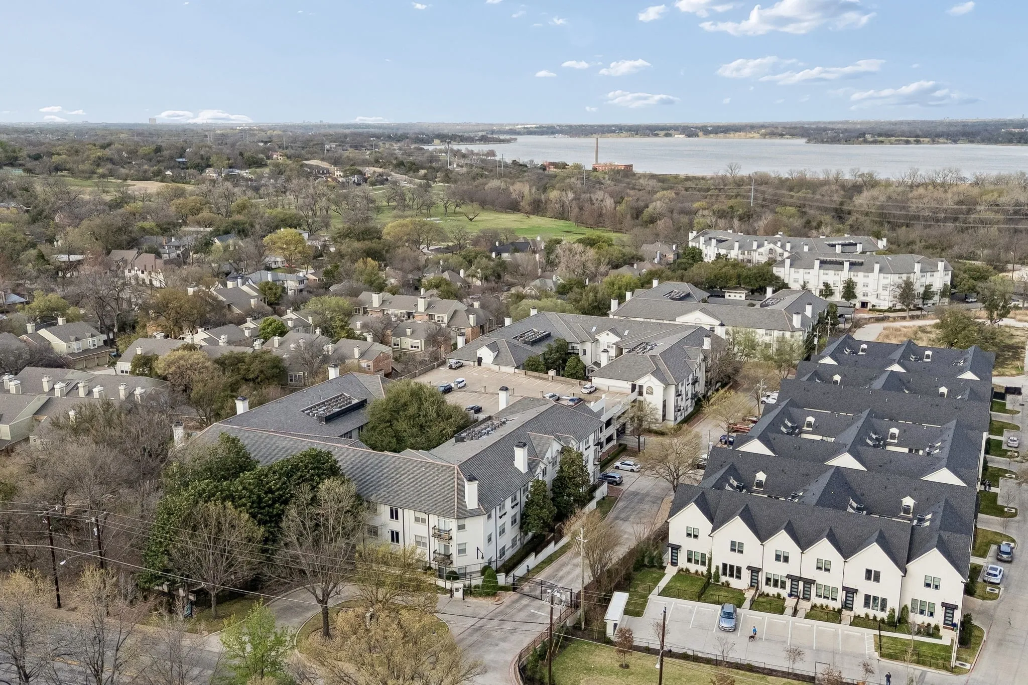 Aerial View - Near White Rock Lake