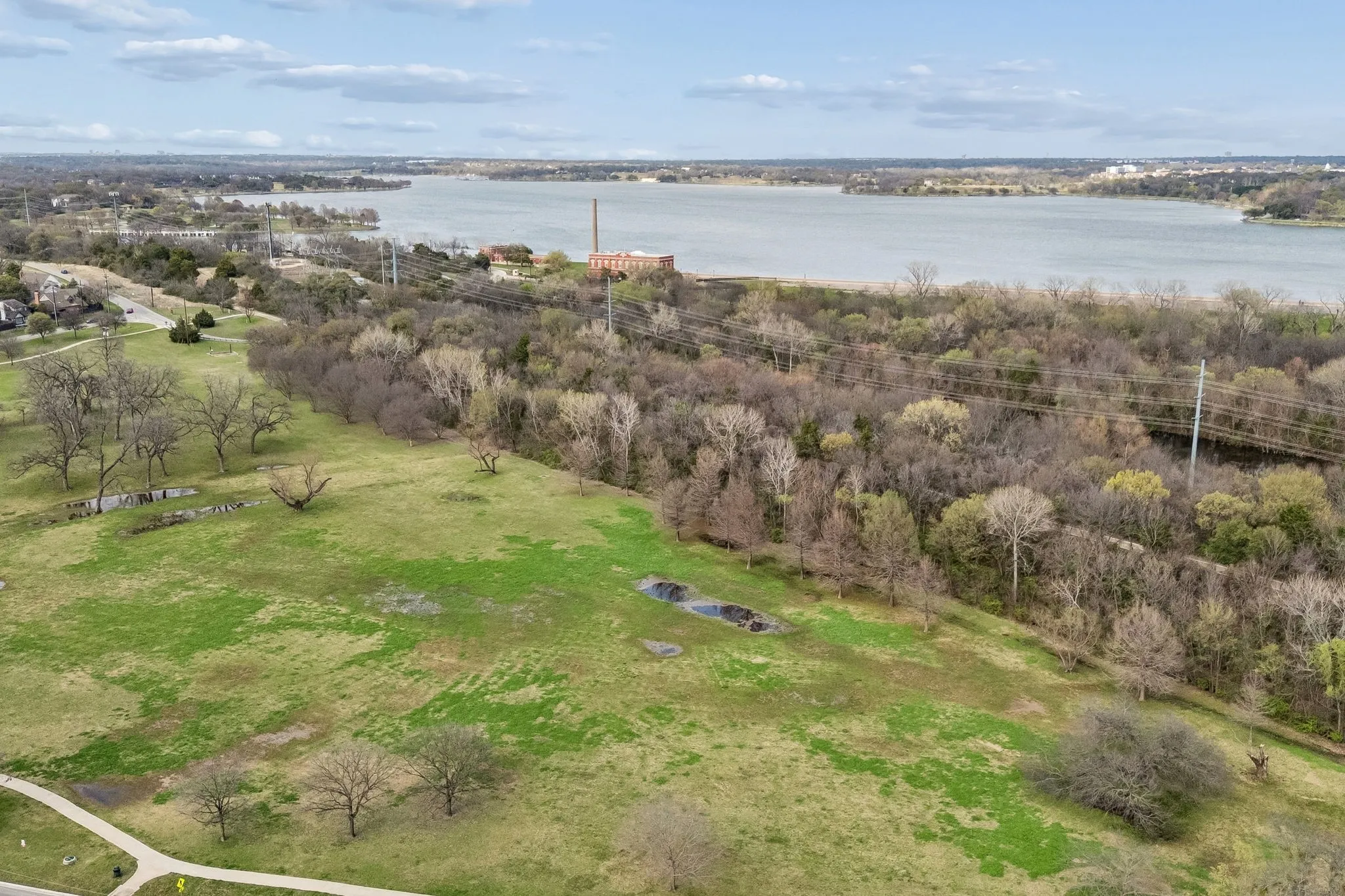 Aerial view of White Rock Lake