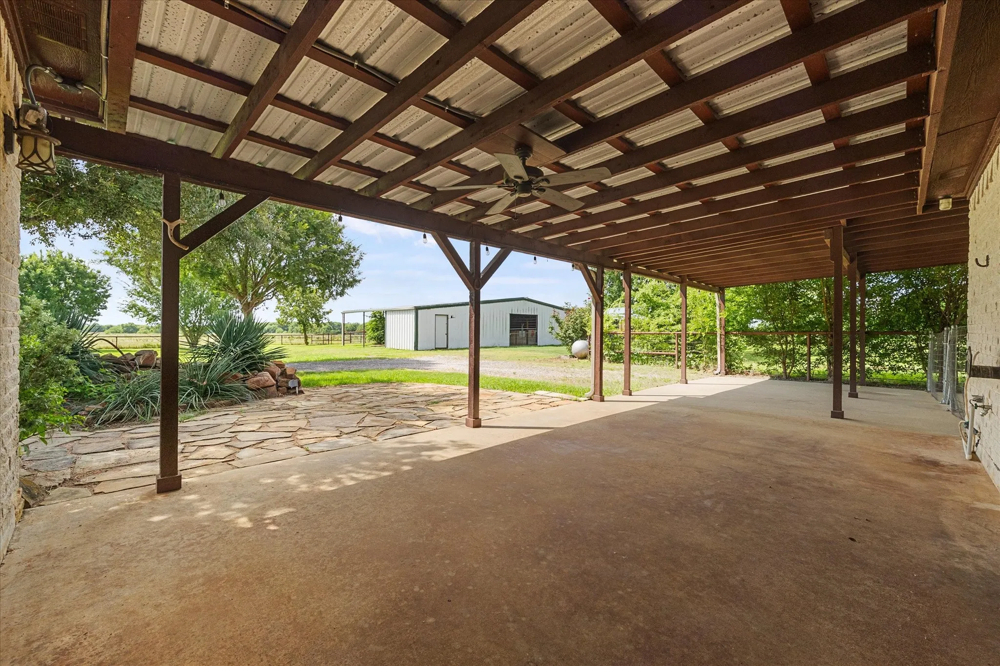 Sunrise views from back covered patio.