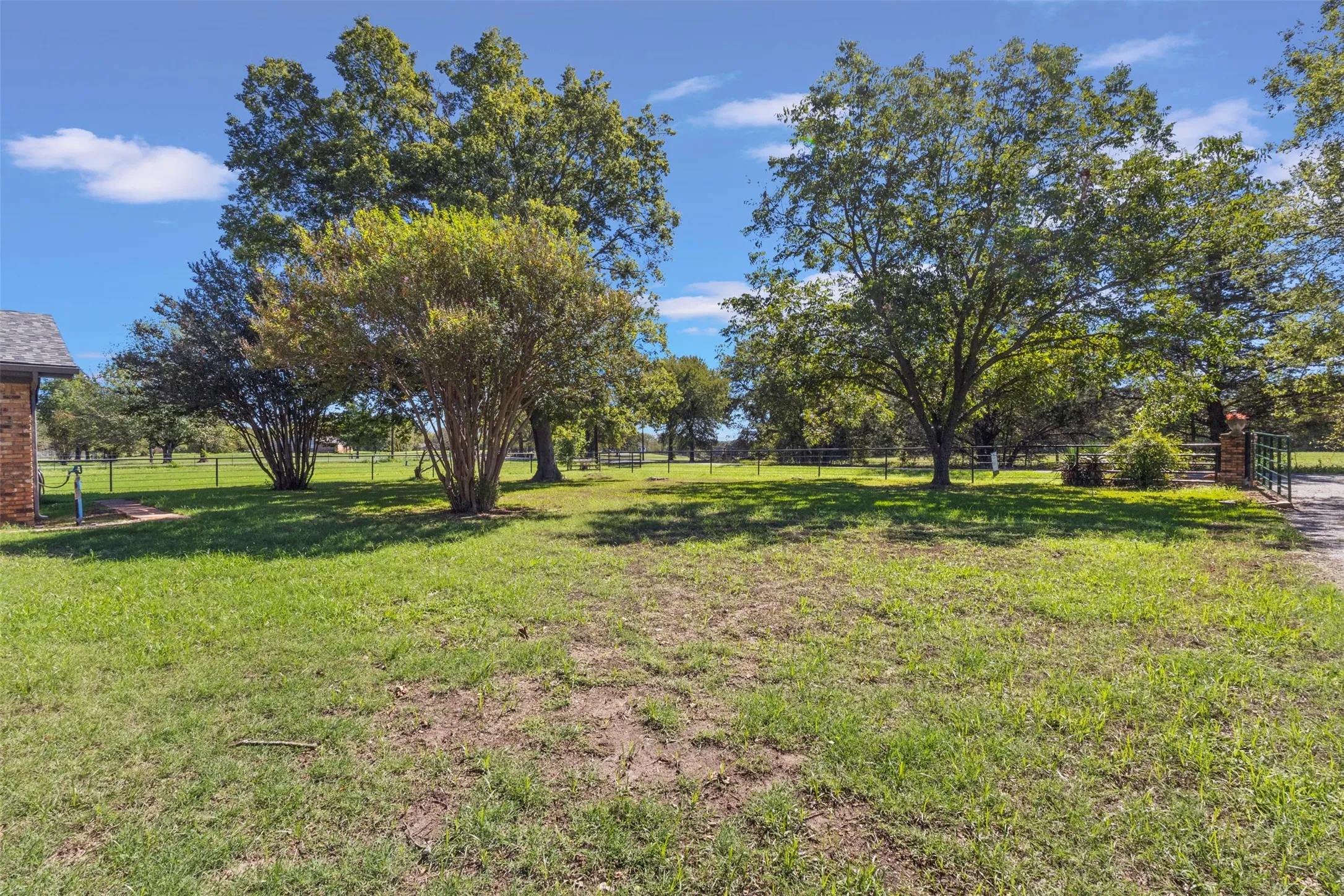Front Yard with Gated Drive