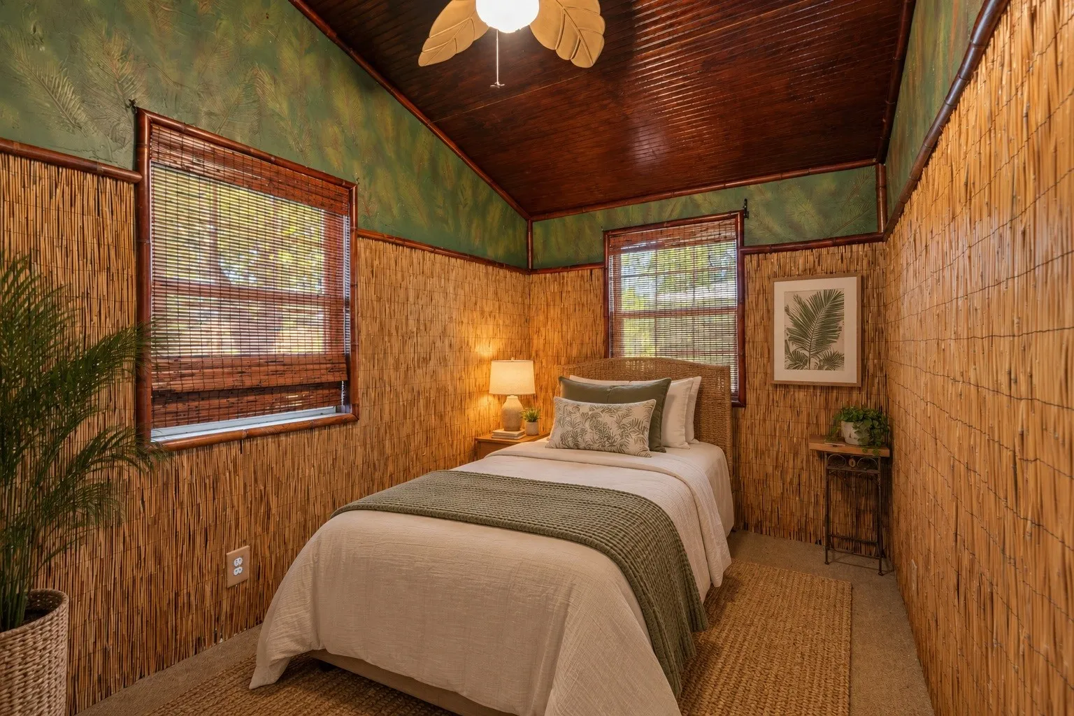 Bedroom in pool house