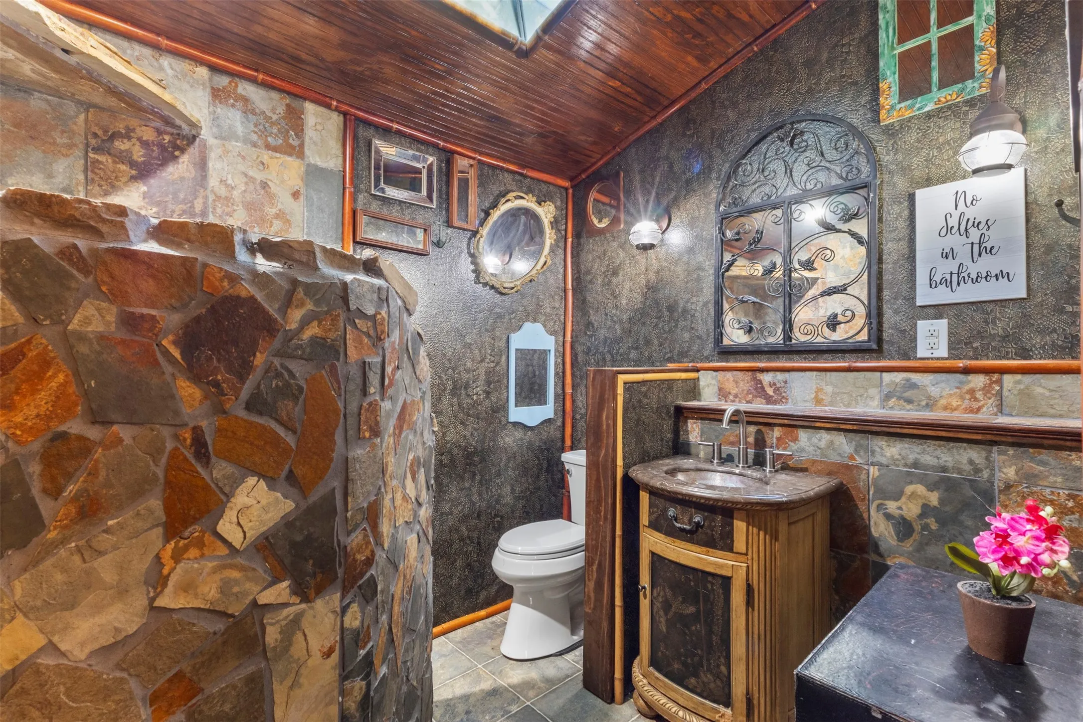 Bathroom in pool house