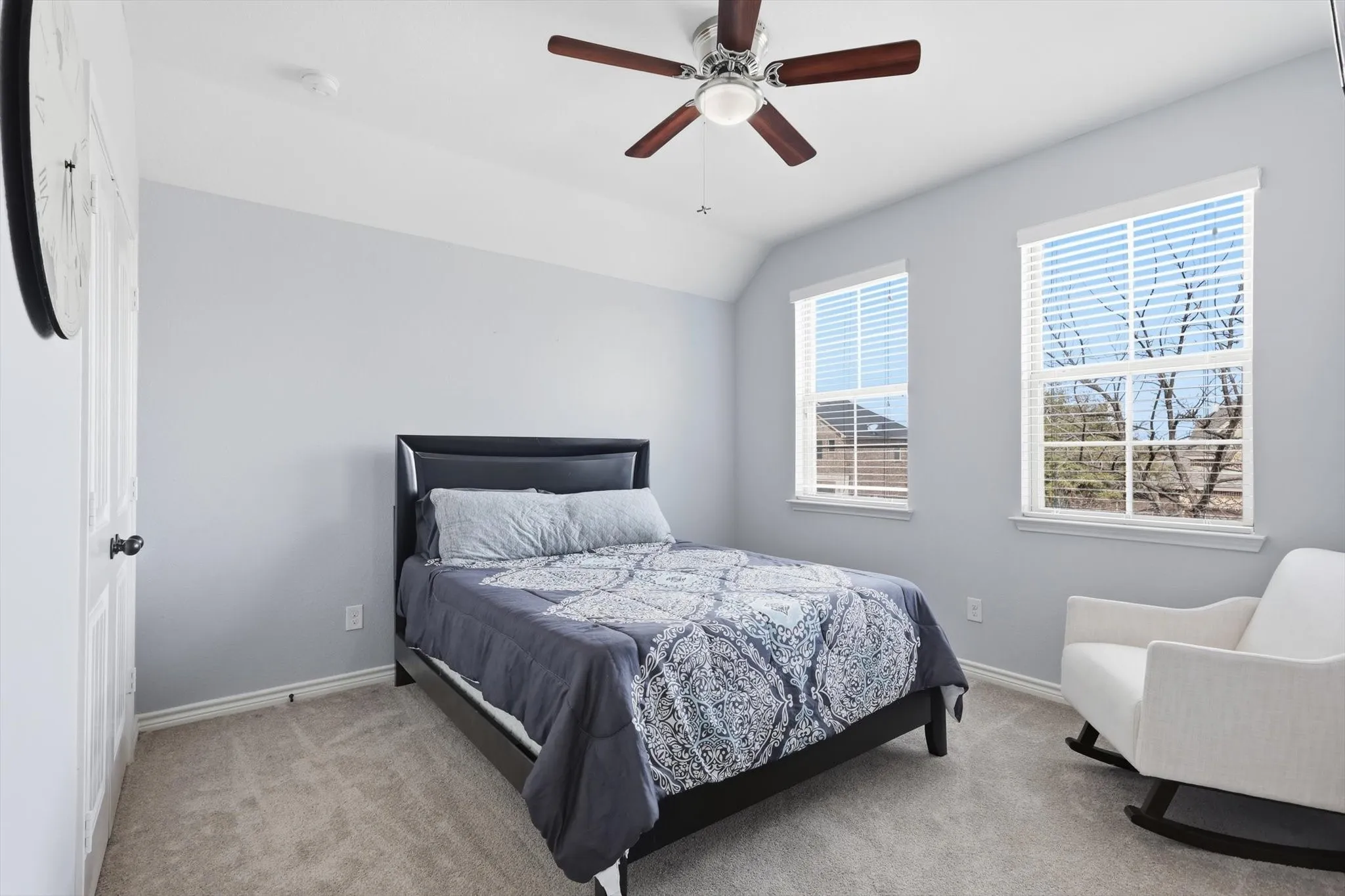 All spacious, and with windows. This one with ceiling fan too.
