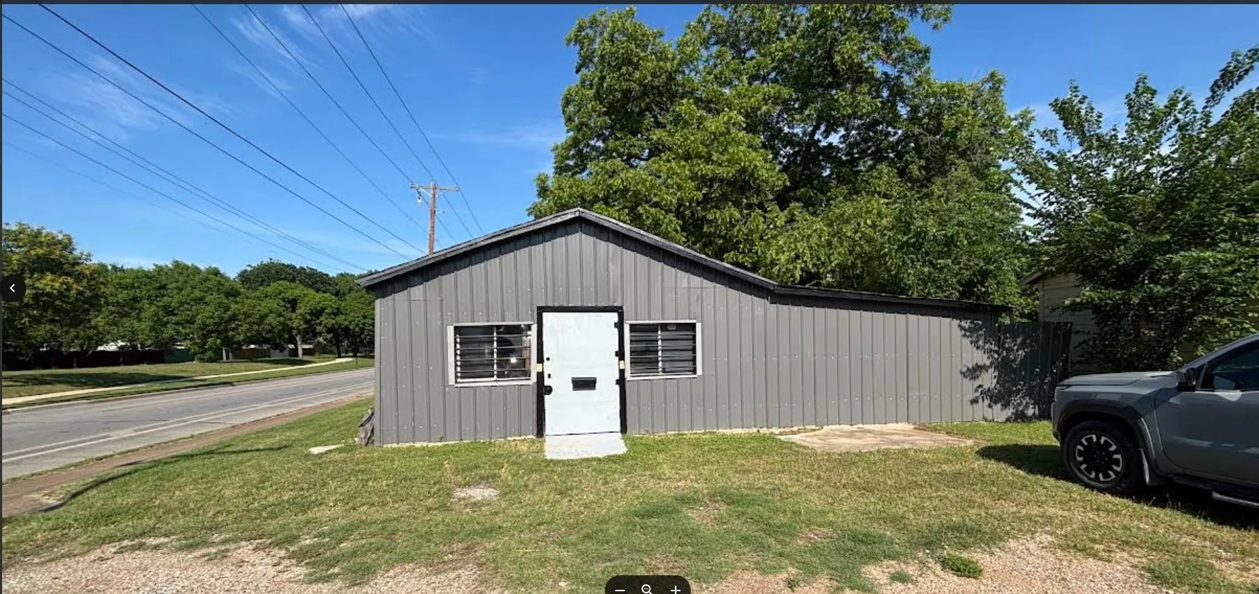 Front of the building