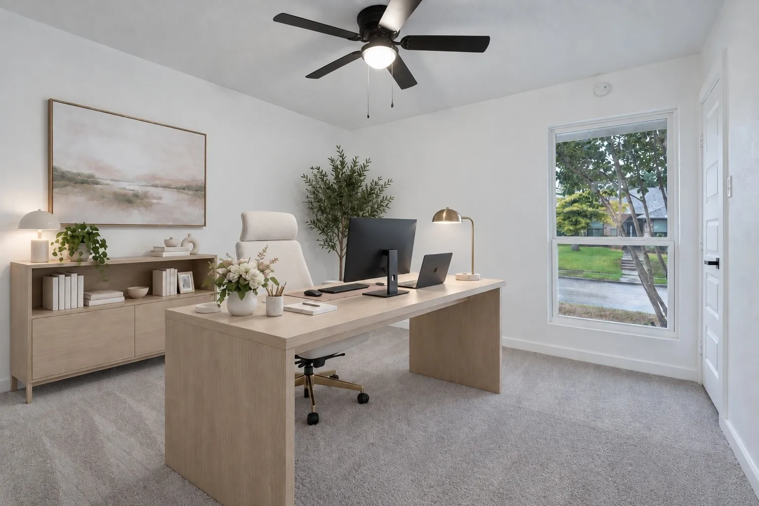 Virtually Staged Second Bedroom