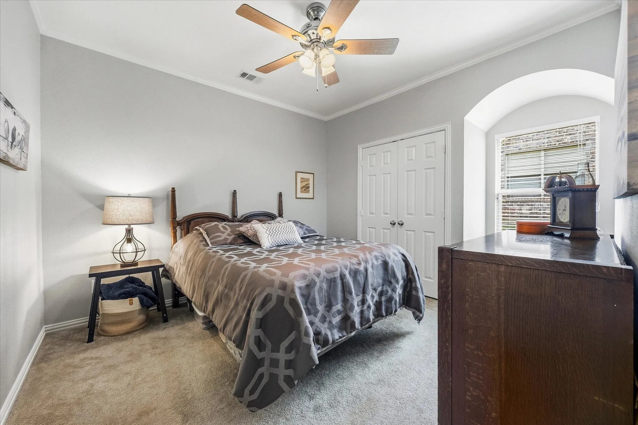 Guestroom includes lovely built-in window seat providing the perfect reading nook!