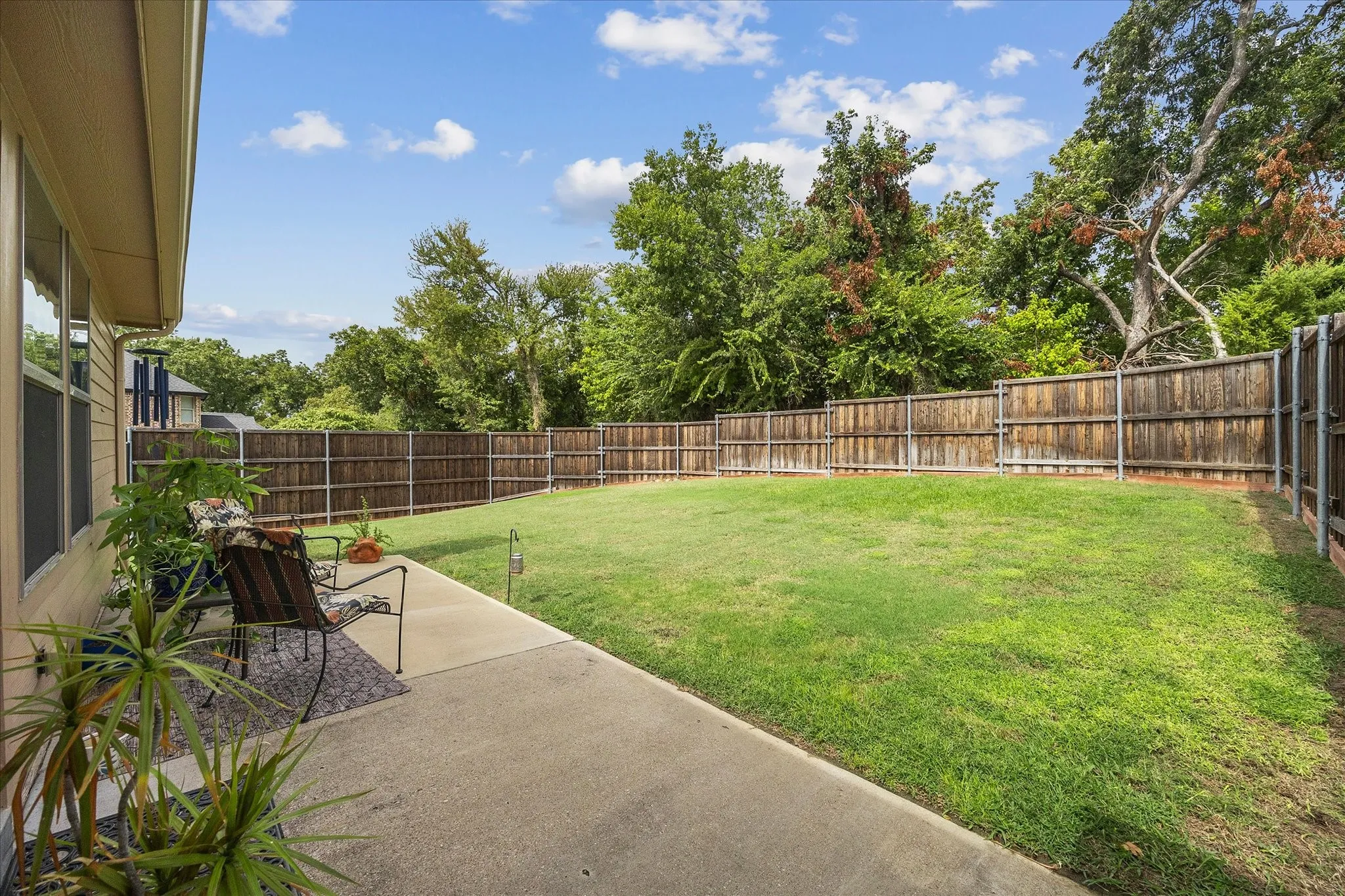 Now this is a private backyard!