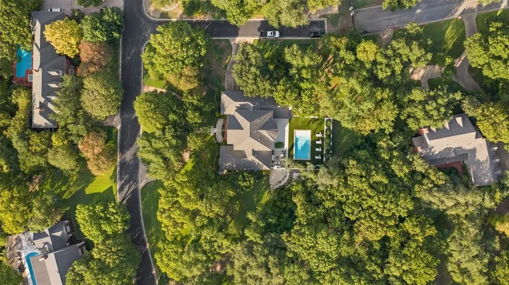 Lush green surroundings, private swimming pool, and dedicated outdoor lounging area