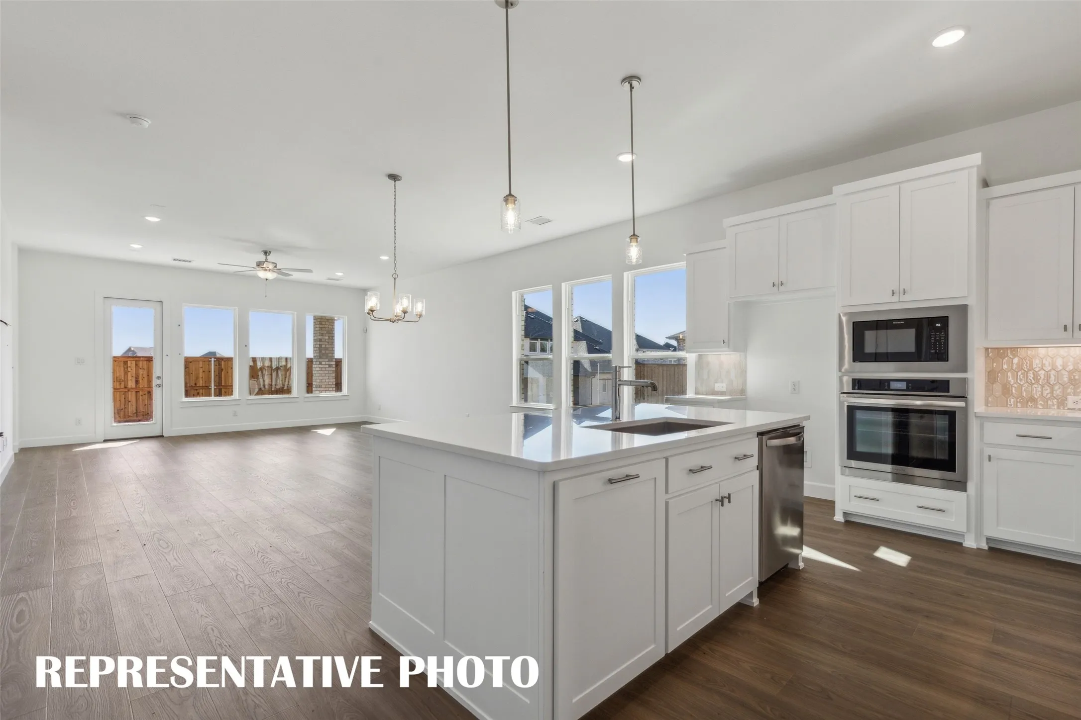 Offering a fantastic open concept lay out, our Chapelle plan is an entertainers dream home!  REPRESENTATIVE PHOTO