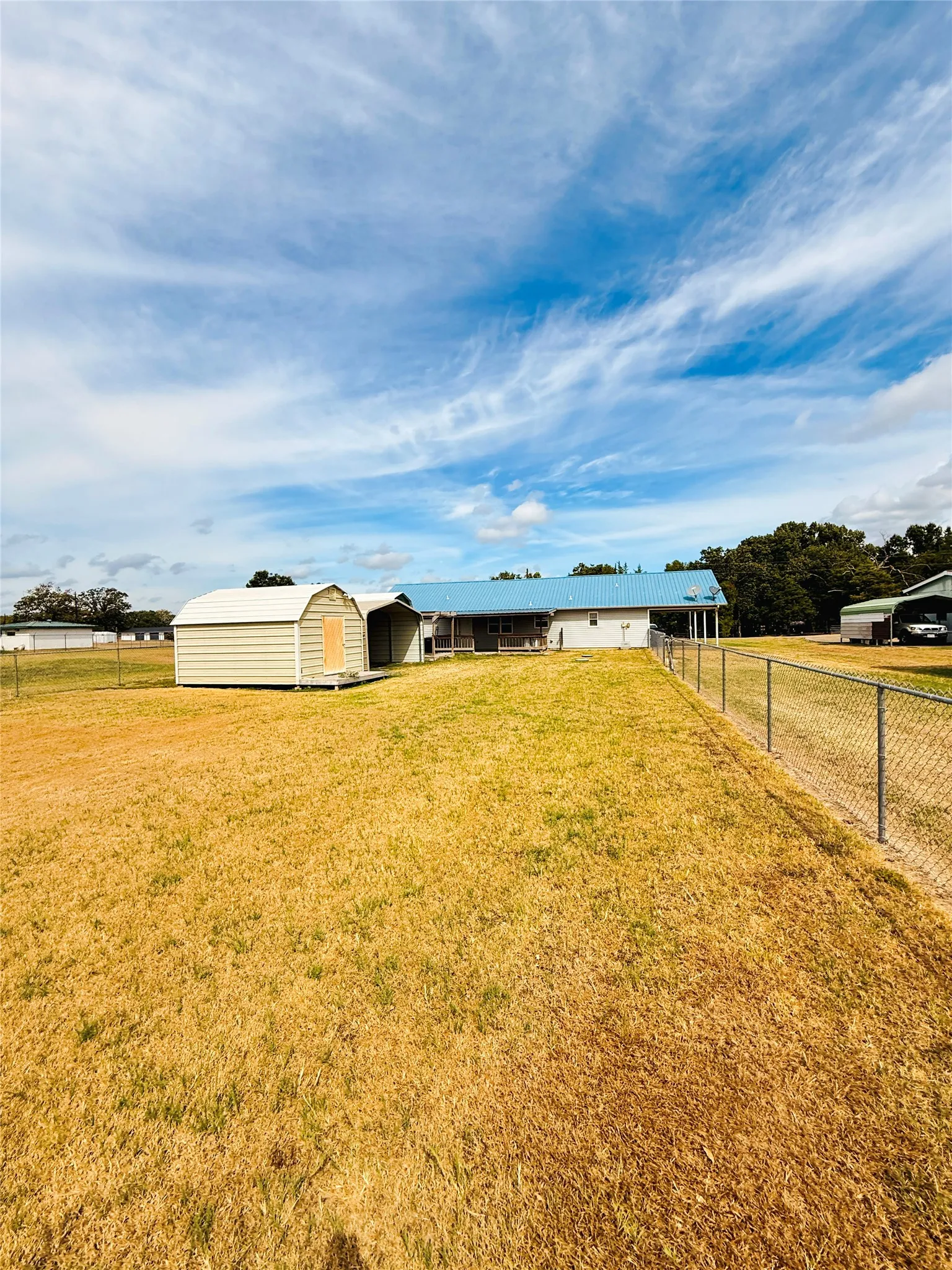 Back view of property